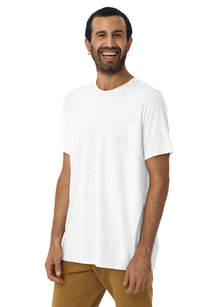 Solid White Triblend 2XL